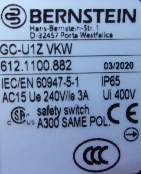 Bernstein-612.1100.882(GC-U1Z VKW) - 2