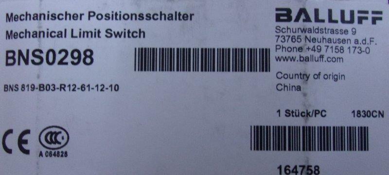 Balluff-bns 0298 - 2