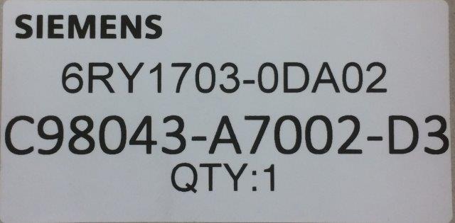Siemens-6RY1703-0DA02