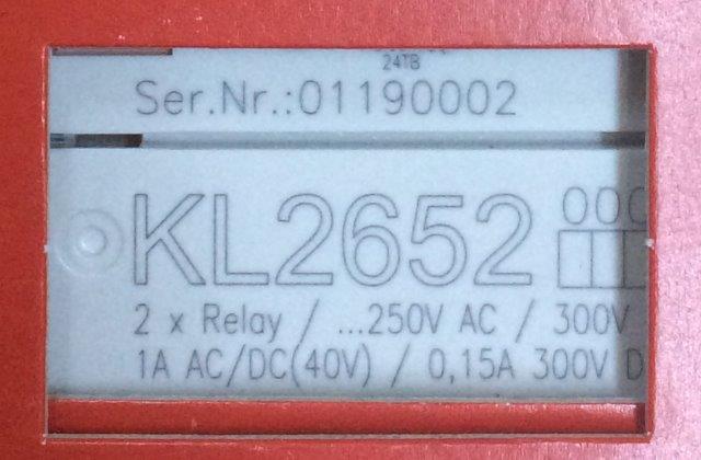 Beckhoff -KL2652