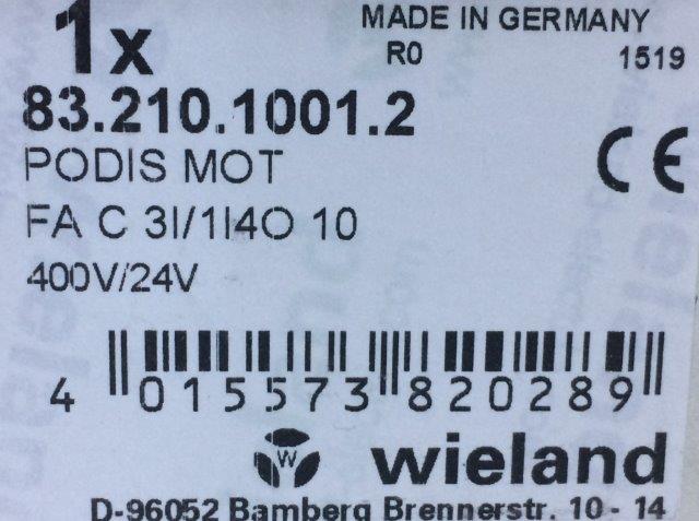 WİELAND ELECTRONİK-FA C3I/1/4Q 1083.210.1001.2