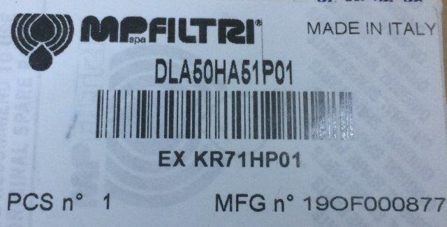 MP FILTRI-DLA50HA51P01 MP FILTRİ