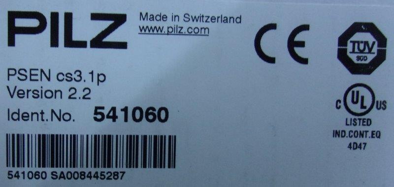 Pilz-541060-PSEN cs3.1p 1 swıtch - 2