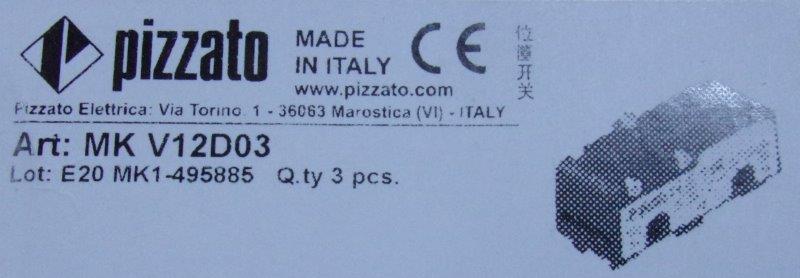 Pizzato-PİZZATO MK V12D03